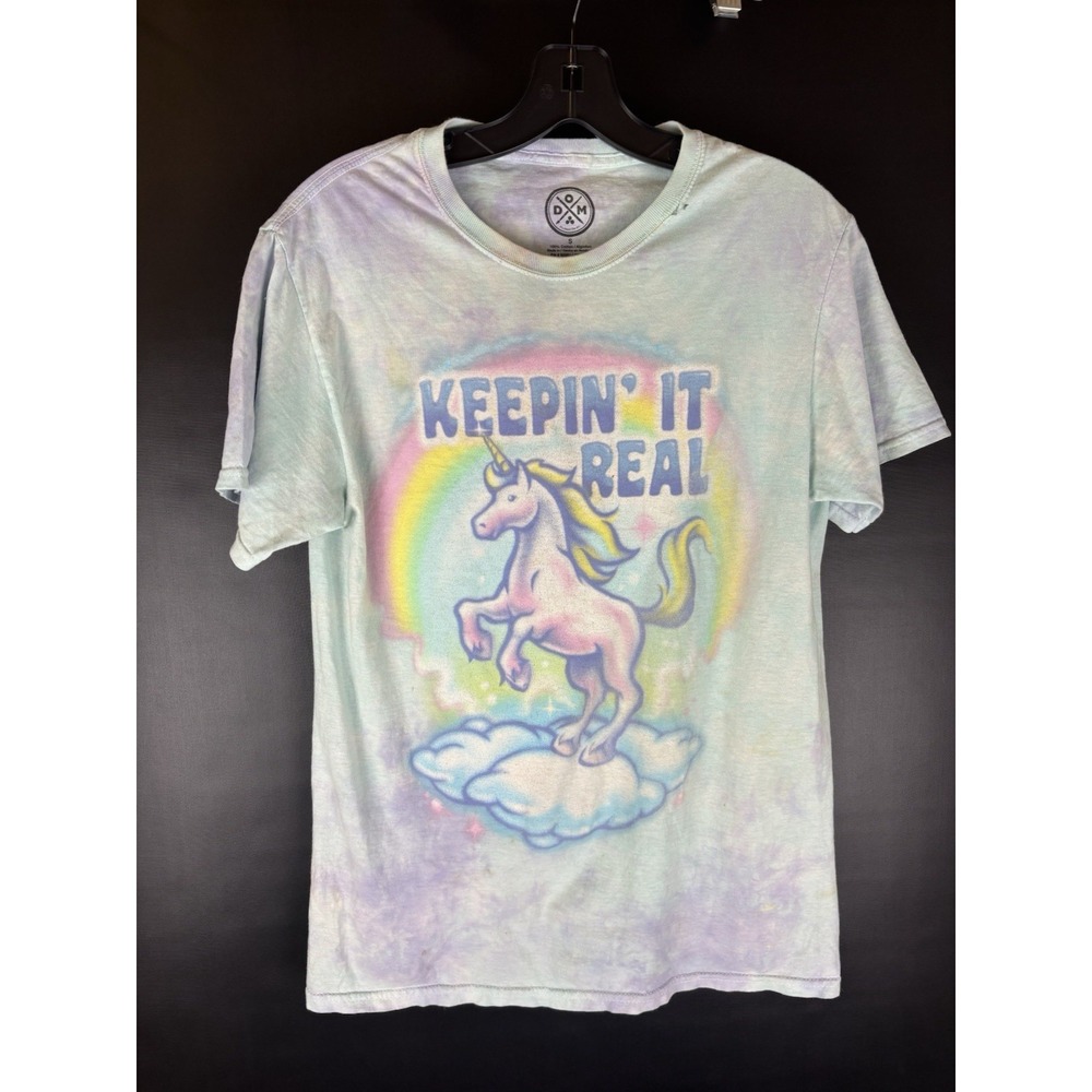 Womens DOM Keepin' It Real Unicorn T-Shirt Size s